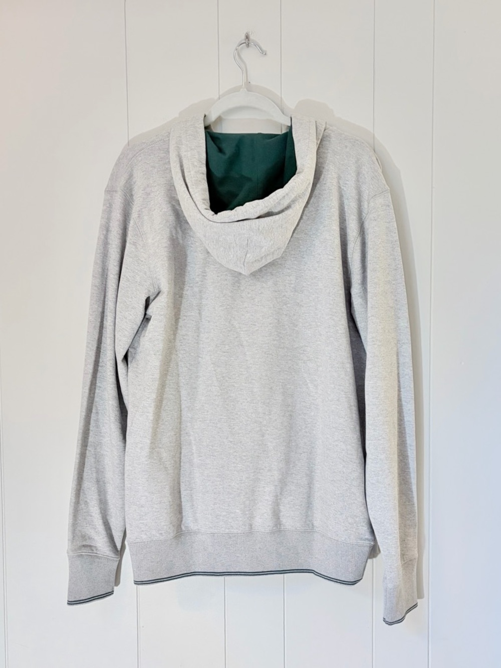Asics SA Rugby Light Gray Zip Hoodie Embroidered Logos South Africa Springboks M - Picture 6 of 10